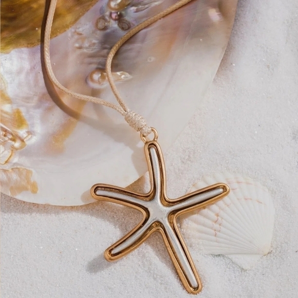 𝅺starfish Pendant Necklace - Picture 1 of 4
